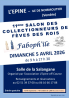 11ème salon des Collectionneurs de fèves - L'Epine