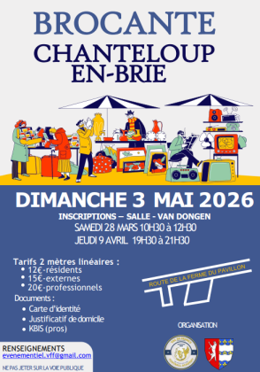 Brocante, Vide-greniers - Chanteloup-en-Brie