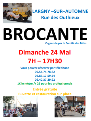Brocante, Vide-greniers - Largny-sur-Automne