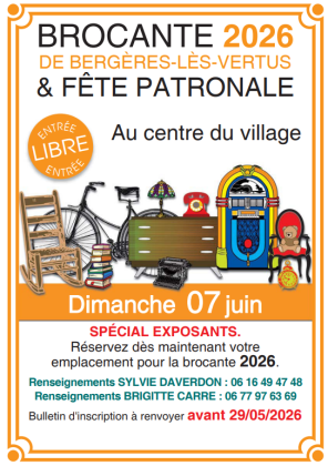 Brocante, Vide-greniers - Bergères-lès-Vertus