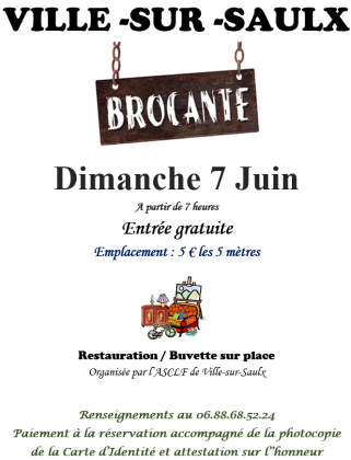 Brocante, Vide-greniers - Ville-sur-Saulx