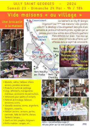 Vide maisons « au village » Une brocante à la maison !