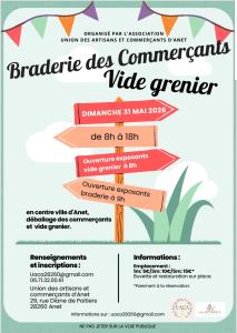 Braderie des commerçants et vide grenier - Anet