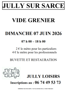 Vide-greniers - Jully-sur-Sarce