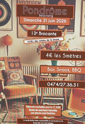 13ème brocante des Voisins de la Snaye