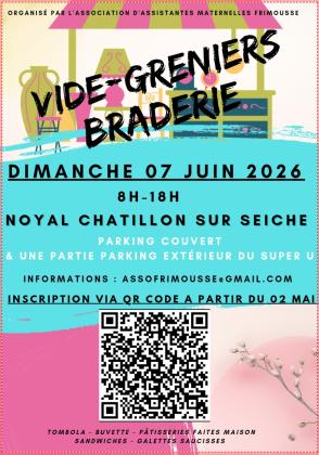 Braderie 07 juin 2026 Parkîng Super U NOYAL-CHÂTILLON-SUR-SEICHE