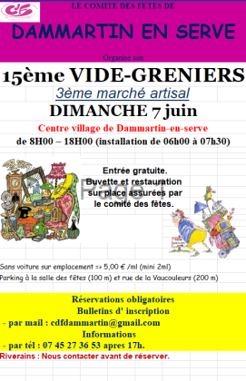Vide-greniers - Dammartin-en-Serve