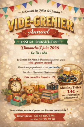Brocante, Vide-greniers - Usseau