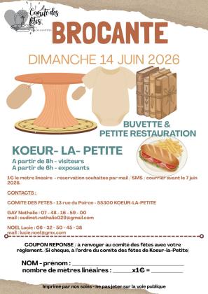 Vide-greniers - Kœur-la-Petite