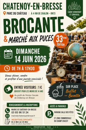 Foire aux puces et à la brocante - Châtenoy-en-Bresse