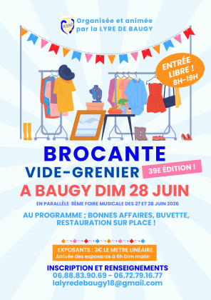 Brocante, Vide-greniers - Baugy