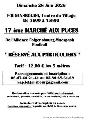 Marché aux puces - Folgensbourg
