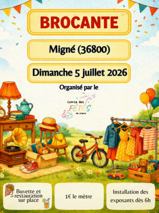 Brocante, Vide-greniers - Migné
