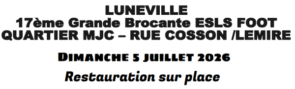 Vide-greniers - Lunéville