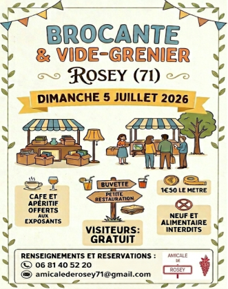 Brocante, Vide-greniers - Rosey