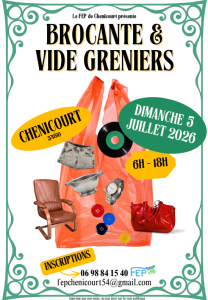 Brocante, Vide-greniers - Chenicourt
