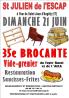 35ème Brocante, vide-greniers - Saint-Julien-de-l'Escap