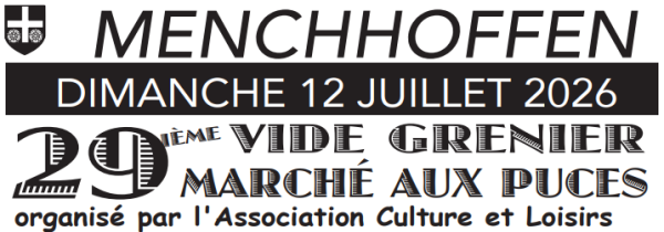 Vide-greniers - Menchhoffen