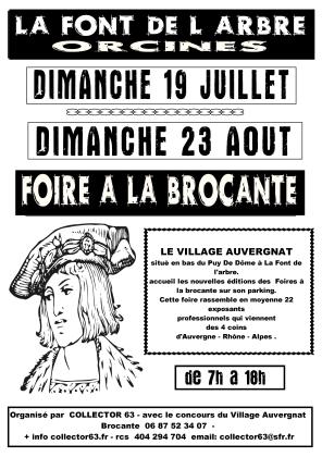 Foire a la brocante au village Auvergnat - Orcines