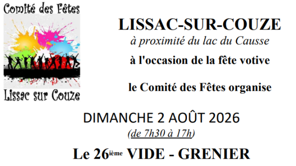 Vide-greniers - Lissac-sur-Couze
