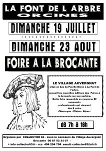 Foire a la brocante au village Auvergnat - Orcines