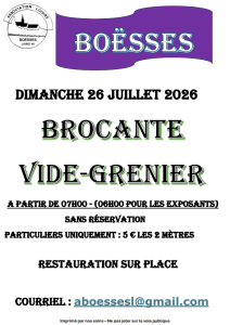Vide-greniers - Boësses