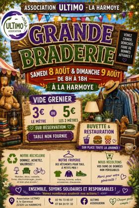 Braderie, brocante, vide-greniers - La Harmoye