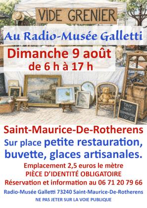 Vide grenier du Radio-Musée Galletti