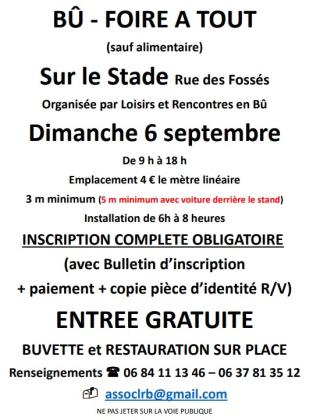 Foire à tout - Bû