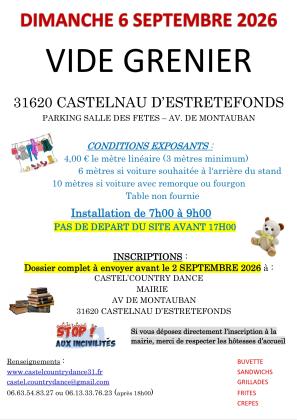 Vide-greniers - Castelnau-d'Estrétefonds