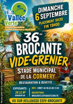Brocante, Vide-greniers - Cormery