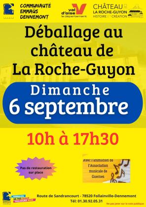 Déballage au château de la Roche Guyon - Follainville-Dennemont