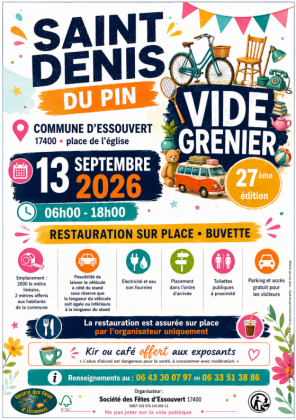 Brocante, Vide-greniers - Saint-Denis-du-Pin