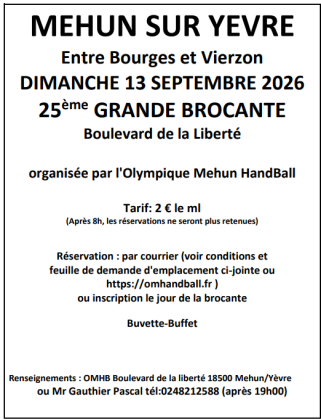 Brocante, Vide-greniers - Mehun-sur-Yèvre