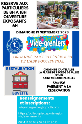 Vide-greniers - Saint-Médard-en-Jalles