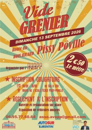 Vide-greniers - Pissy-Pôville
