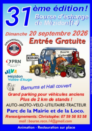 Bourse d'échanges de véhicules anciens - Mézidon-Canon