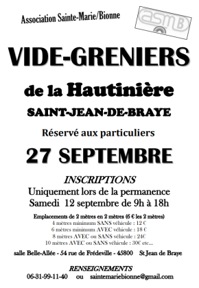 Vide-greniers - Saint-Jean-de-Braye