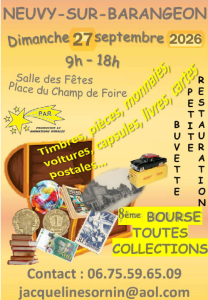 Bourse toutes collections - Neuvy-sur-Barangeon