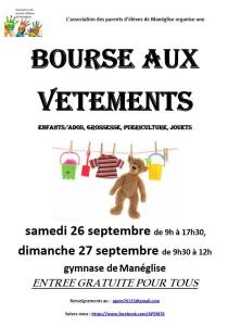 Bourse aux vêtements enfants, jouets, puériculture - Manéglise