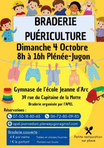 Braderie de vêtements 0-16 ans, jouets, puériculture - Plénée-Jugon