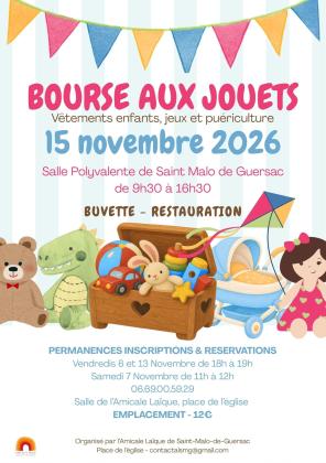 Bourse aux Jouets - Saint-Malo-de-Guersac