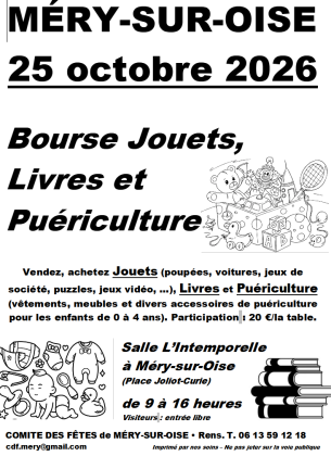 Bourse aux jouets - Méry-sur-Oise