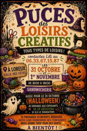 PUCES DES LOISIRS CRÉATIFS - Loreux