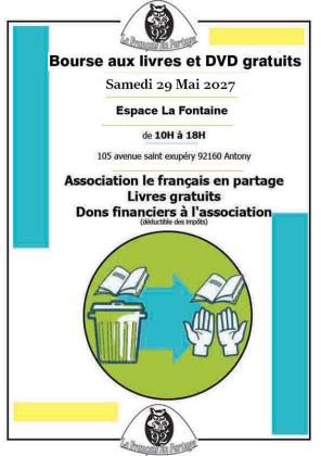 Bourse aux livres et dvd gratuits - Antony