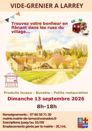 Vide Grenier à Larrey (Côte d'Or)