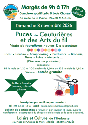 Puces des couturières - Margès