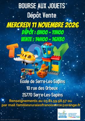 Bourse aux jouets - Serre-les-Sapins