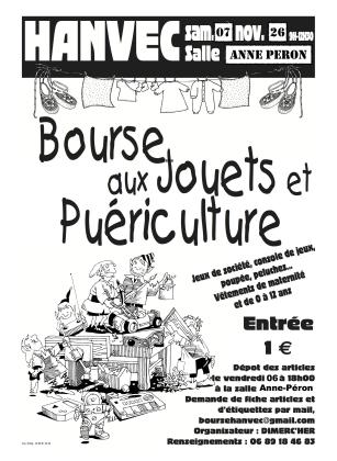 Bourse aux jouets, puériculture, vêtements 0-12 ans - Hanvec