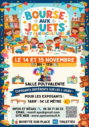 Bourse aux jouets et puériculture - Nanteuil-lès-Meaux